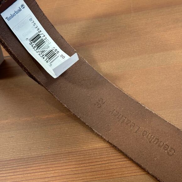 Timberland Men's Genuine Leather Brown Belt Size 32 - Picture 4 of 4